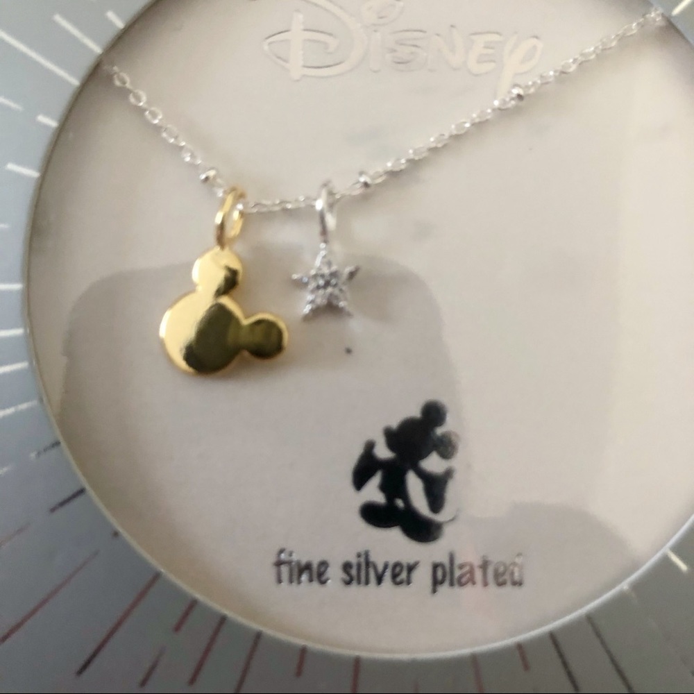 Disney Mickey Mouse Cubic Zirconia Star Necklace - Picture 3 of 4